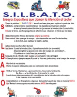 SILBATO Ensayos Expositivos Classroom Spanish Poster