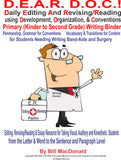 Primary  Kinder-2nd Daily Editing & Revising of Conventions & Content Binder & Folders