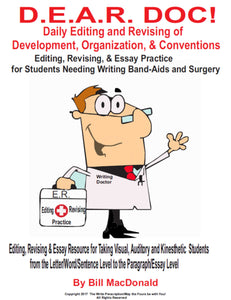 Digital 2022-2023 DEAR DOC ELAR/Writing Binder:  Daily Editing/Extended/Essay and Revising/Reading of Development, Organization, & Conventions)